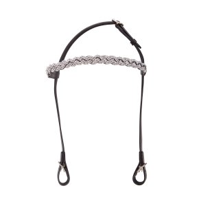 HESTAGALLERY KATLA NAKKEREIM , FLETTET PANNEBND MED KRYSTALLER