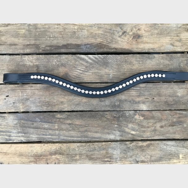 VALS B�LGEFORMET PANNEB�ND MED HVITE KRYSTALLER