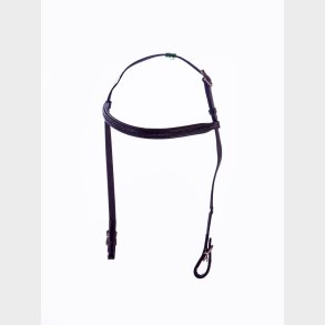 HESTAGALLERY WOVEN HODELAG MED FLETTET PANNEB�ND I SVART