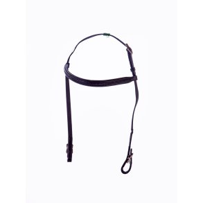 HESTAGALLERY WOVEN HODELAG MED FLETTET PANNEBND I SVART