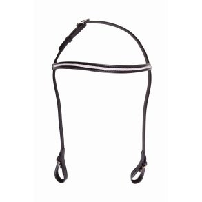 HESTAGALLERY WOVEN HODELAG MED FLETTET PANNEBND I SVART OG HVITT